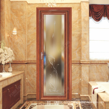 aluminum half glass door design